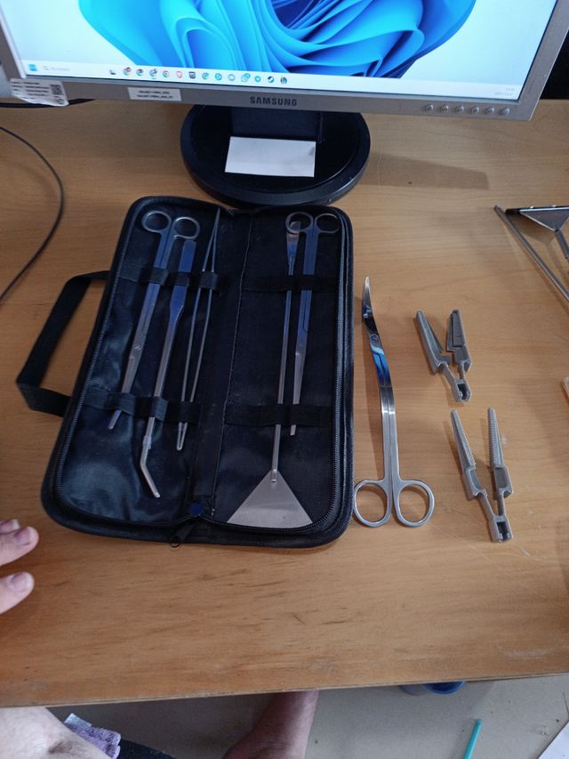 Kit completo Aquascaping Tijeras, Pinzas