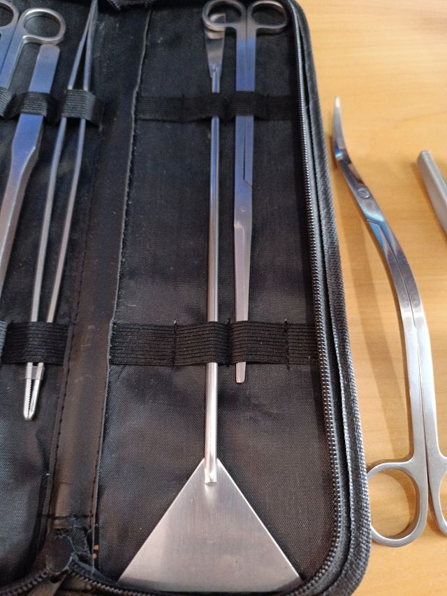 Kit completo Aquascaping Tijeras, Pinzas