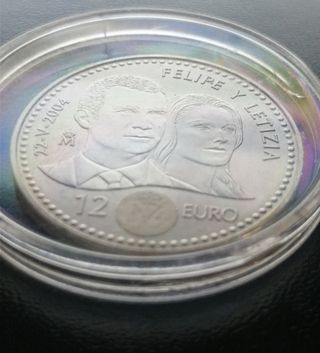 12 euros 2004. Boda Real. Plata