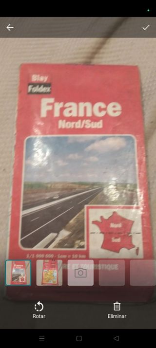 Mapa de carretera Francia.