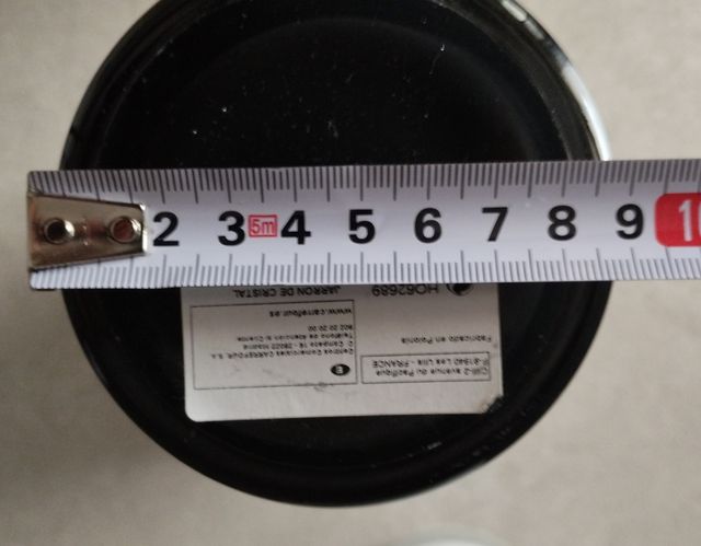 Jarrón de vidrio blanco o negro (unidad)