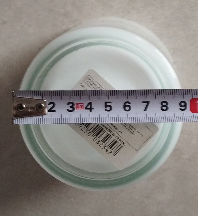 Jarrón de vidrio blanco o negro (unidad)