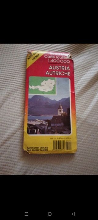 Mapa de carretera Austria.