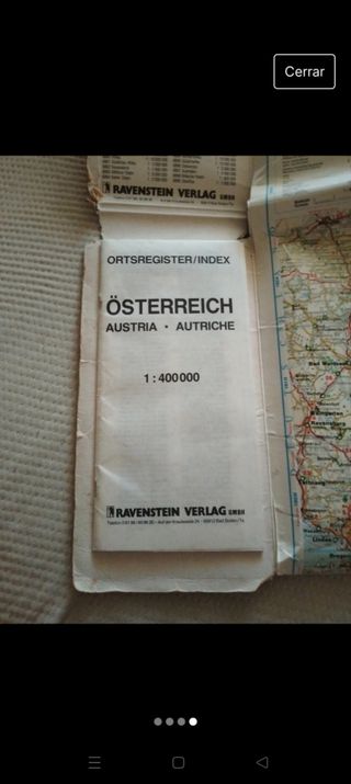 Mapa de carretera Austria.