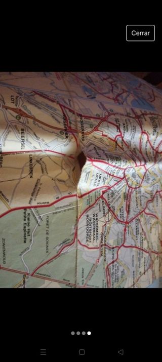 Mapa de carretera Benelux.