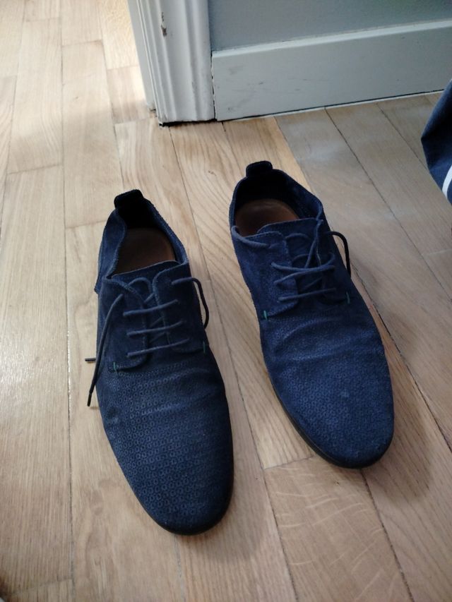 Zapato hombre Zara azul marino
