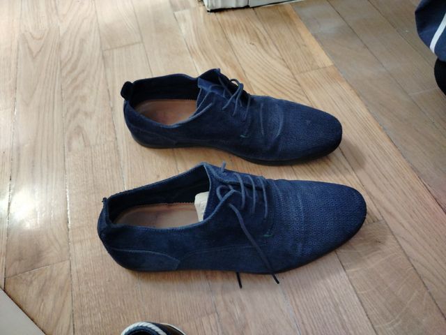 Zapato hombre Zara azul marino