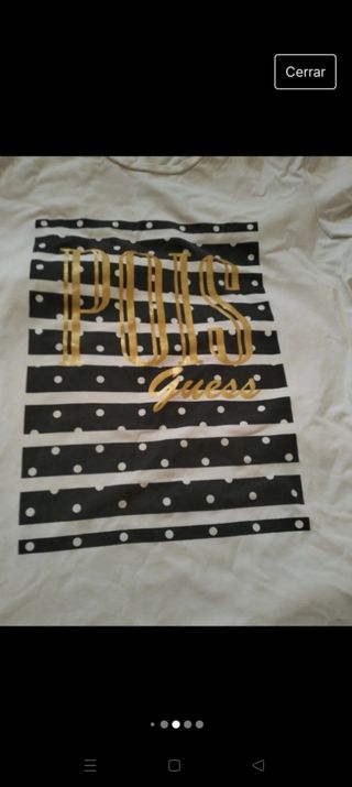 Camiseta blanca mujer Guess.talla M