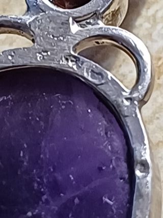 Colgante de plata y amatista.