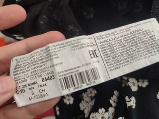 Top de flores mango algodón orgánico