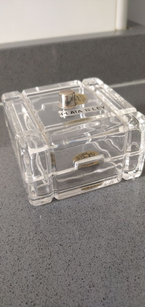 Joyero cristal y plata