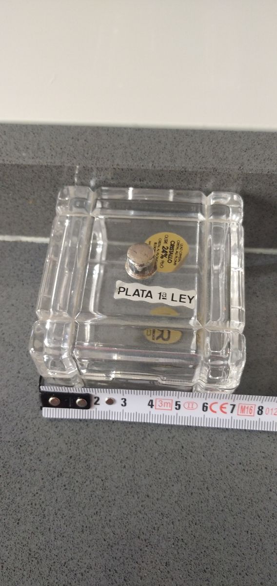 Joyero cristal y plata