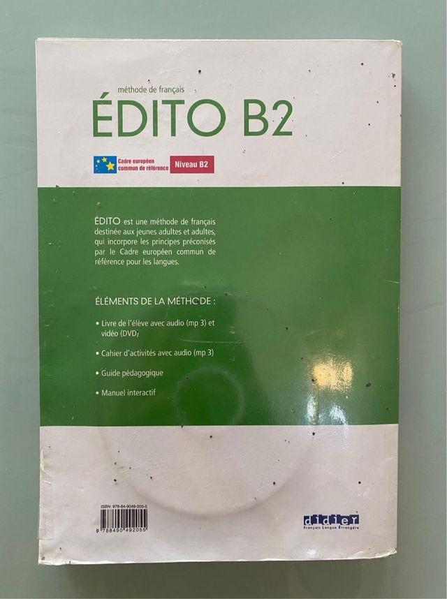 Libro ÉDITO B2 2 bachillerato Francés