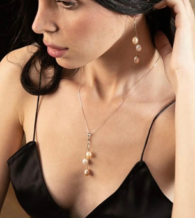 Conjunto de Plata 925 con Perlas Naturales