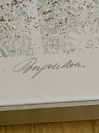 Quadro litografia pittore Borgonzoni