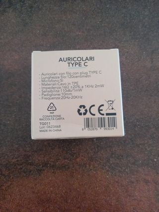 Auricolari type c