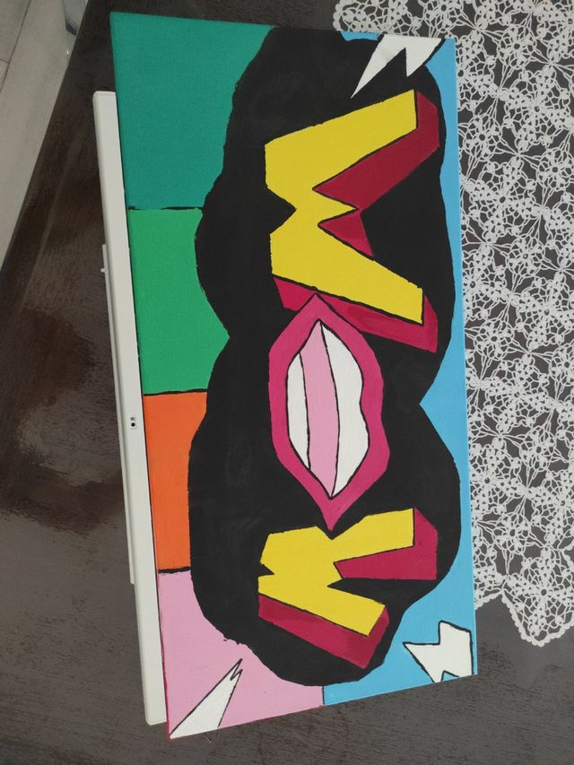 Dipinto fatto a mano con luce