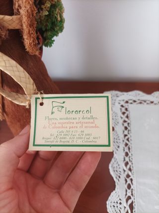 Muñeca de cáscara de maíz 1989 ✓NUEVO