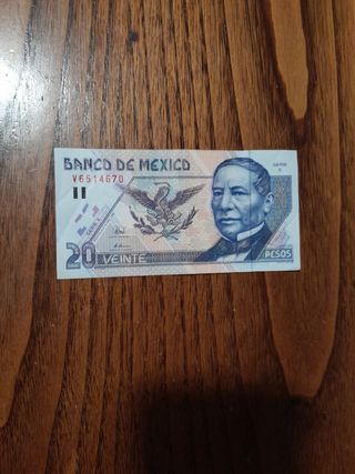 20 pesos Mexico serie X