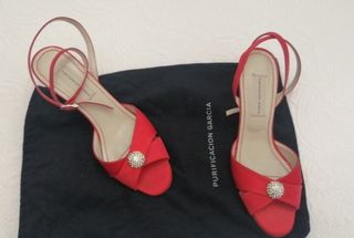 Sandalias de tacón sensato de PG