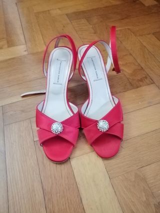 Sandalias de tacón sensato de PG