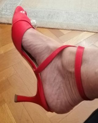 Sandalias de tacón sensato de PG