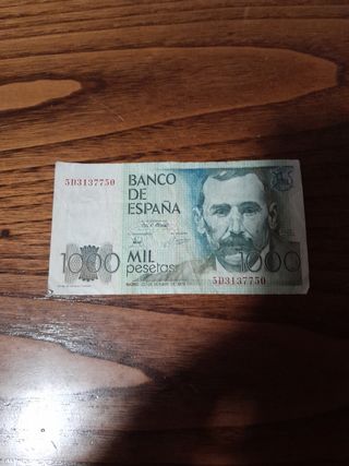 Banconota 1000 Pesetas Espana
