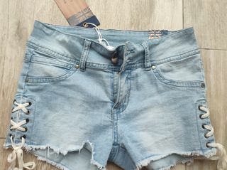 Shorts vaqueros elásticos zero 7 jeans
