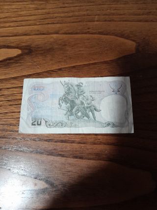 Banconota 20 Bath Thailand