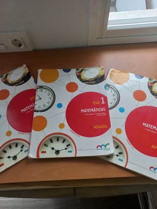 Libros de matemáticas de 1 de la eso 