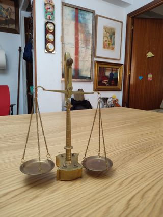 Balanza gramera antigua joyería