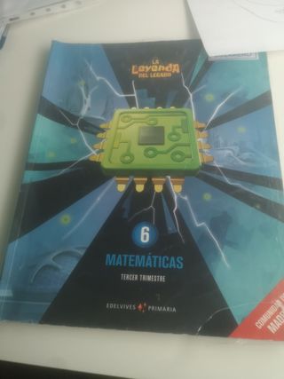 Libros matemáticas Edelvives 6°primaria