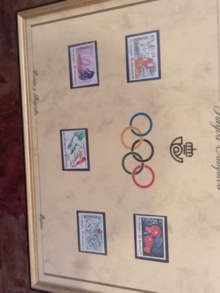 sello de juego olímpico Barcelona