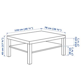 MESA LACK IKEA 118CM