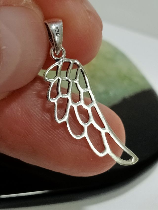 Colgante ala de ángel plata de ley