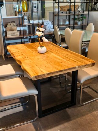 Oferta! MESA DE MADERA ACACIA 160X85CM