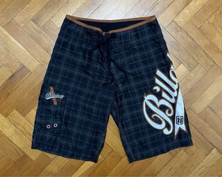 Bañador Billabong negro marrón y gris.