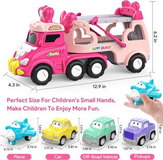 Camión con remolque con coches