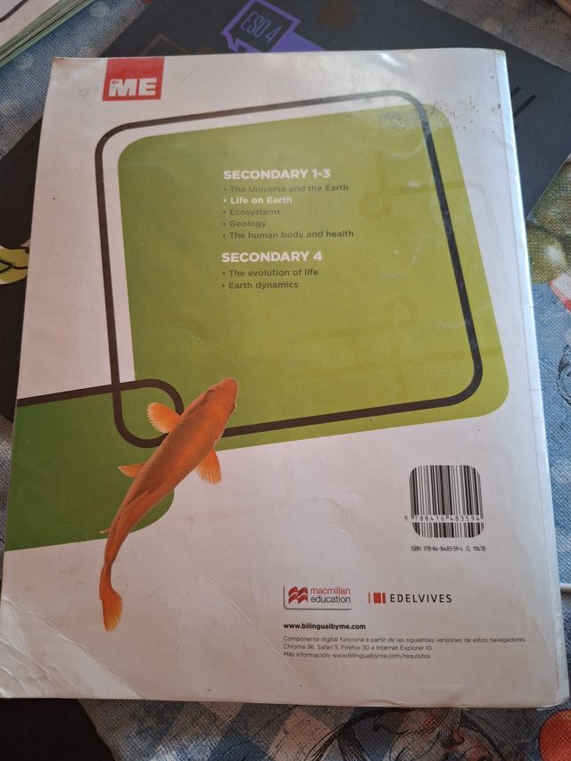 Libro Biología y Geología (English). TRES libros