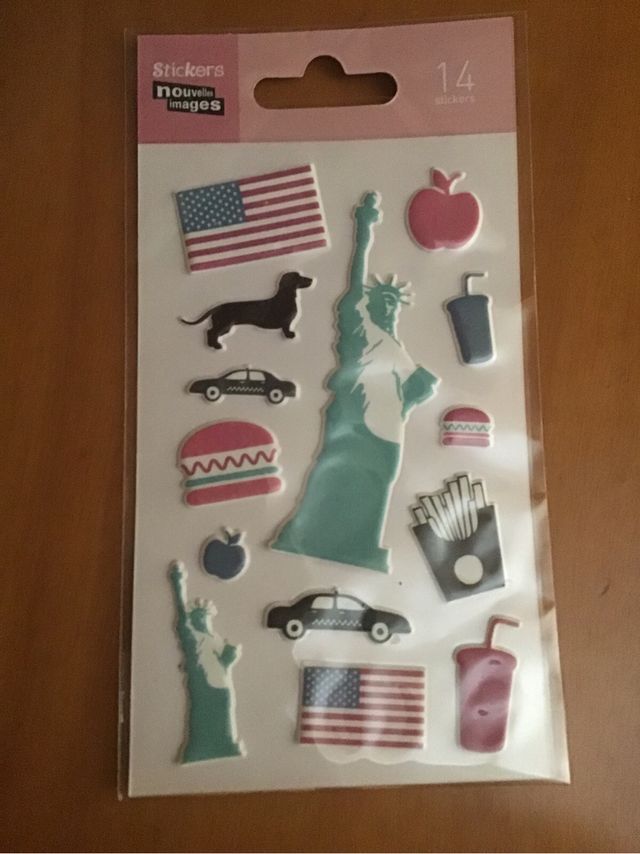 Stickers New York con relieve #NUEVOS