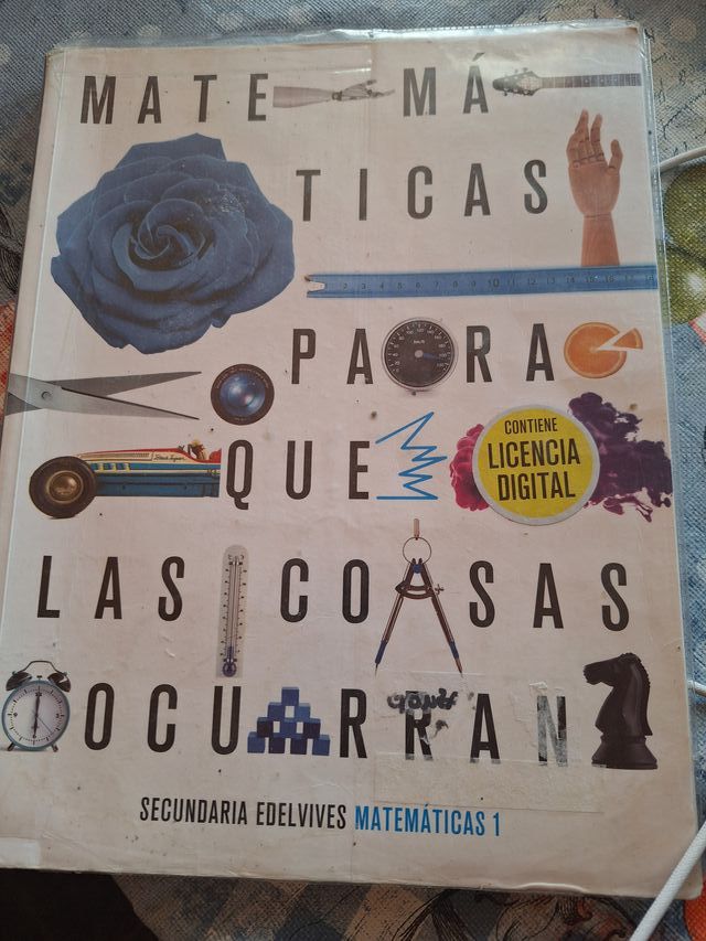 Libro Matemática. 1º ESO. Editorial Edelvives.