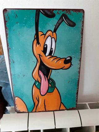 Targa retrò disney PLUTO
