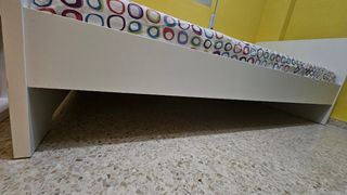 Cama individual estructura y colchón