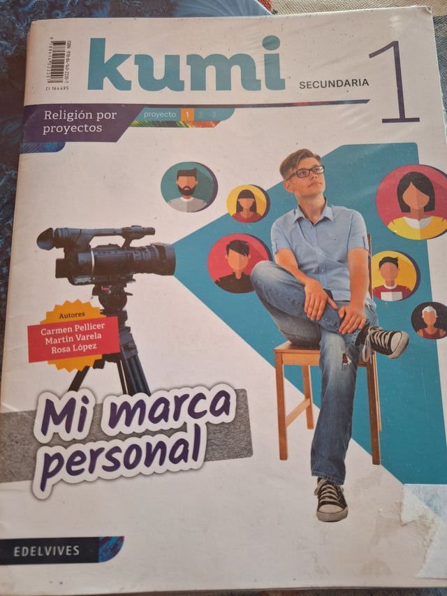 Libro texto 1º ESO. Religión. Editorial Edelvives.