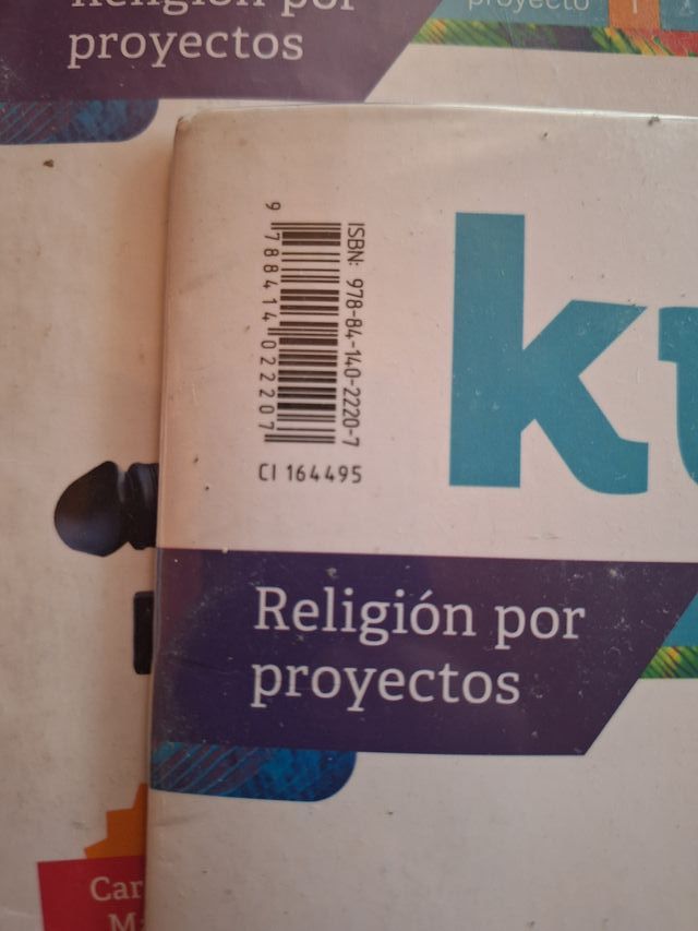 Libro texto 1º ESO. Religión. Editorial Edelvives.