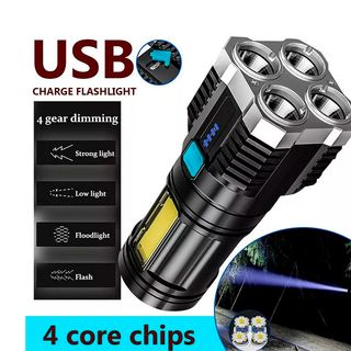 Linterna LED Recargable IP64 COB