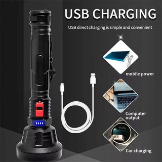 Linterna Táctica LED USB Potente