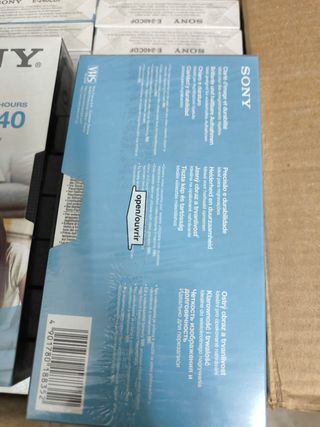 19 Cintas por 10 euros Sony sin abrir Nuevas
