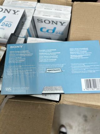 19 Cintas por 10 euros Sony sin abrir Nuevas