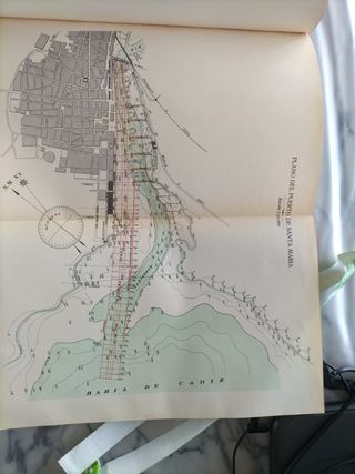 Plano mapa puerto de Santa María año 192